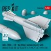 RESKIT RS48-0540 GBU-15(V)1, 2/B Big Wing bombs (2 pcs) with AN/AXQ-14 data link pod (1 pcs) (3D Printed) 1/48